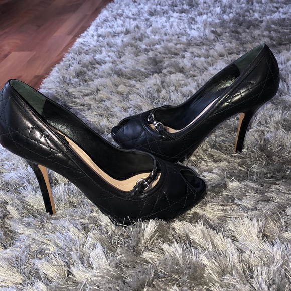 CHRISTIAN DIOR cannage peep toe pump - 35.5 - Picture 2 of 6
